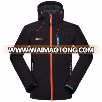 Men Waterproof Soft shell Outdoor Jacket Hiking Climbing Soft shell Jacket Weatherproof Windproof Ski Snow Jacket